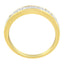 Anillo de Banda de Diamantes en Canal de Oro Amarillo de 14KT