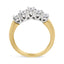 Anillo de Diamantes de Corte Redondo de 1.0 Cttw en Oro Amarillo de 18K - Talla 6