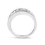 14K White Gold Diamond Channel Band Ring - 1.0 Cttw