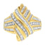 Anillo Bypass de Diamante de Oro Amarillo de 10K con 1.0 cttw