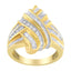 Anillo Bypass de Diamante de Oro Amarillo de 10K con 1.0 cttw