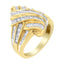 Anillo Bypass de Diamante de Oro Amarillo de 10K con 1.0 cttw