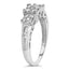 Anillo de Compromiso de Diamantes de 10K en Oro Blanco 1/2 Cttw - Talla 6-3/4