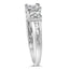 Anillo de Compromiso de Diamantes de 10K en Oro Blanco 1/2 Cttw - Talla 6-3/4