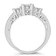 Anillo de Compromiso de Diamantes de 10K en Oro Blanco 1/2 Cttw - Talla 6-3/4
