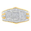 Anillo de Compromiso de Diamante de Oro Bicolor de 10KT