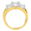 Anillo de Compromiso de Diamante de Oro Bicolor de 10KT