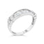 Anillo de boda de diamantes en corte baguette de plata esterlina .925