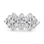Bague en Or Blanc 14K avec Diamants Multi Rangées - Taille 7