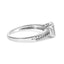 Anillo de diamantes de corte princesa de .925 plata esterlina 1/4 Cttw - Talla 7