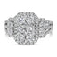 Bague cocktail en diamant en or blanc 14K - Taille 7