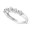 14K White Gold 5-Stone Diamond Band Ring - Size 7