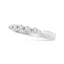 Bague de fiançailles en diamant à 5 pierres en or blanc 14K