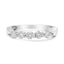 Bague de fiançailles en diamant à 5 pierres en or blanc 14K