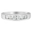 Bague en or blanc 14K avec diamants en channel - 3/4ct TDW