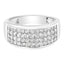 Anillo de Compromiso de Diamante Corte Redondo en Oro Blanco de 14K - Talla 6-1/2
