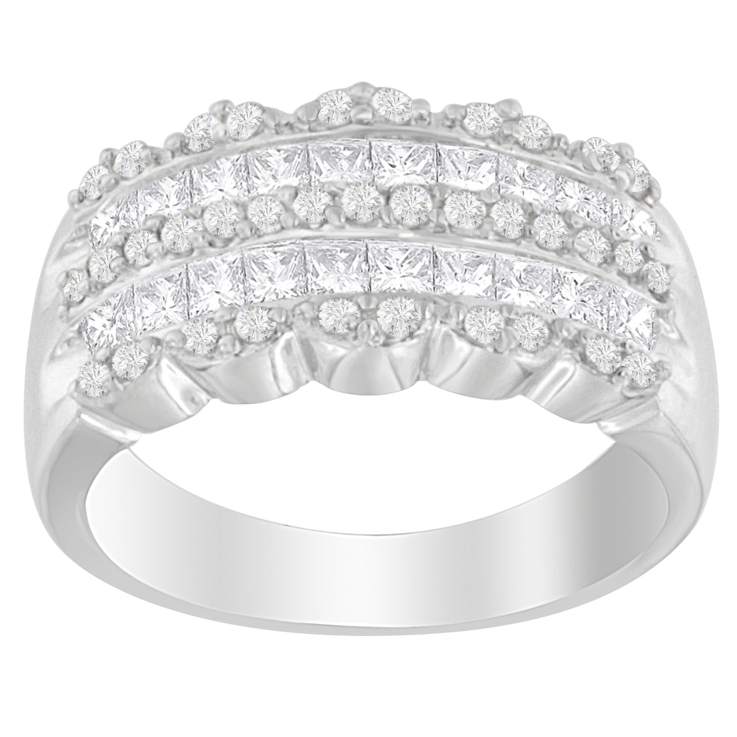 14K White Gold 1 1/7ct. TDW Diamond Engagement Ring