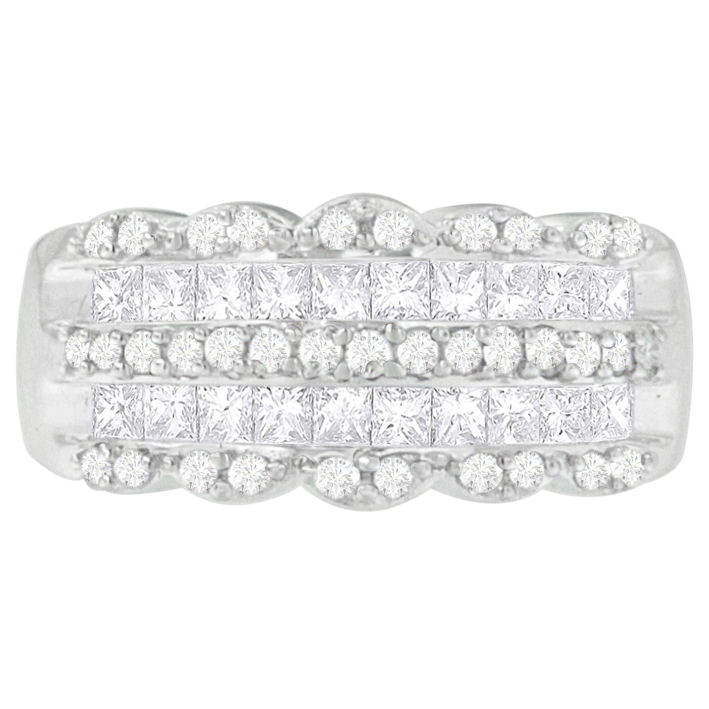 14K White Gold 1 1/7ct. TDW Diamond Engagement Ring