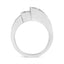 Bague de fiançailles en diamant en or blanc 14K - Taille 7