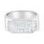 Bague de fiançailles en diamant en or blanc 14KT