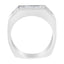 Bague de fiançailles en diamant en or blanc 14KT