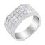Bague de fiançailles en diamant en or blanc 14KT