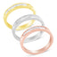 10K Gold Over Sterling Silver Diamond Channel-Set Stackable Band Ring Set