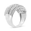 Bague en diamant en cluster en argent sterling .925 de 2,00 cttw - Taille 7