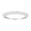 Bague en or blanc 10K avec diamant certifié IGI de 1/2 Cttw - Taille 7