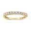 IGI Certified 1/2 Cttw Diamond 10K Yellow Gold Wedding Ring - Size 7