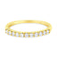 Bague en or jaune 10K avec diamants certifiés IGI de 1/4 Cttw - Taille 7