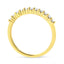 Bague en or jaune 10K avec diamants certifiés IGI de 1/4 Cttw - Taille 7