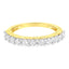 Bague de mariage en or jaune 10K certifiée IGI de 1,0 Cttw avec diamants - Taille 7