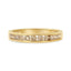 Anillo de banda de diamantes champán chapado en oro amarillo de 14K - Talla 7