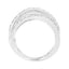 .925 Sterling Silver 1/4 Cttw Round-Cut Diamond Bypass Ring - Size 7