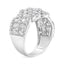 Anillo de Banda de Clúster de Diamantes de 3.00 Cttw en Oro Blanco de 10K - Talla 7