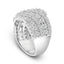 Anillo de Banda de Clúster de Diamantes de 3.00 Cttw en Oro Blanco de 10K - Talla 7