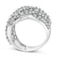 Anillo de Banda de Clúster de Diamantes de 3.00 Cttw en Oro Blanco de 10K - Talla 7