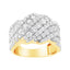 Anillo de Banda de Clúster de Diamantes de 3.00 Cttw en Oro Blanco de 10K - Talla 7