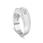 Bague en Argent Sterling .925 pour Homme avec Diamants Canalisés - Taille 10
