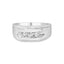 Bague en Argent Sterling .925 pour Homme avec Diamants Canalisés - Taille 10