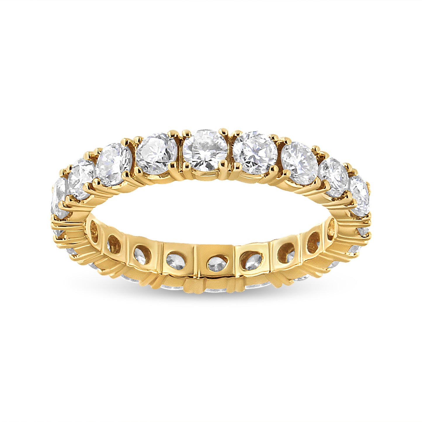 Anillo de Eternidad de Diamantes de 14K Oro Amarillo 2.00 Cttw - Talla 6.75