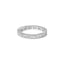Anillo Eternidad de Diamantes Corte Princesa de Oro Blanco de 10K - Talla 7