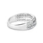 Anillo de Diamante Princesa de Oro Blanco de 10K con Shank Dividido - Talla 7