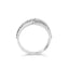 Anillo de Diamante Princesa de Oro Blanco de 10K con Shank Dividido - Talla 7
