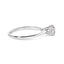 Bague de fiançailles solitaire en diamant cultivé en laboratoire en or blanc 14K - Taille 7
