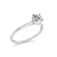 Bague de fiançailles solitaire en diamant cultivé en laboratoire en or blanc 14K - Taille 7