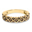 Bague en Argent Sterling .925 Plaqué Or Jaune 10K avec Diamants Champagne - Taille 7