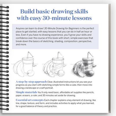 Quick & Easy Drawing for Beginners: Step-by-Step Techniques for Captivating Art (Spiral Bound) - Korvel