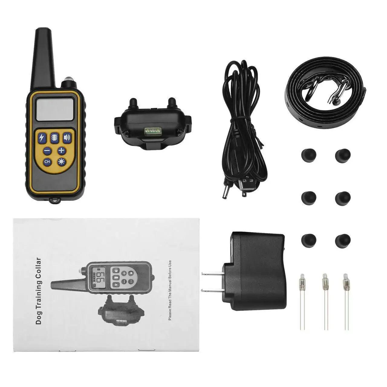 Collier de dressage pour chien étanche rechargeable de 3000 pieds